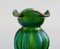 Art Nouveau Vase in Green Pressed Glass Art from Pallme-König, 1900s 3