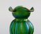 Vase Art Nouveau Vert en Verre Pressé de Pallme-König, 1900s 3