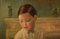 Dulcie Lambrick, England, Öl auf Karton, Interieur Mit Einem Jungen 6