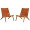 Model 204 Hunting Chairs by Uno & Östen Kristiansson for Luxus, Sweden, Set of 2, Image 1