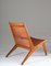 Model 204 Hunting Chairs by Uno & Östen Kristiansson for Luxus, Sweden, Set of 2 5