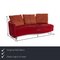 2500 Rotes Drei-Sitzer Sofa und Fußhocker von Rolf Benz, 2er Set 2