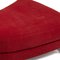 2500 Red Three-Seater Fabric Sofa and Ottoman by Rolf Benz, Set of 2 15