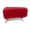 2500 Red Three-Seater Fabric Sofa and Ottoman by Rolf Benz, Set of 2 16