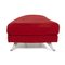 2500 Red Three-Seater Fabric Sofa and Ottoman by Rolf Benz, Set of 2 17