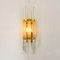 Venini Style Murano Glass and Brass Sconce, Italy 10