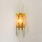 Venini Style Murano Glass and Brass Sconce, Italy, Image 10