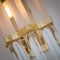 Venini Style Murano Glass and Brass Sconce, Italy 5