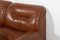 Vintage Brown Leather Modular Seats from Walter Knoll Collection, Set of 5 8