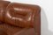 Vintage Brown Leather Modular Seats from Walter Knoll Collection, Set of 5, Image 8