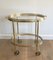 Neoclassical Style Brass Drinks Trolley, France, 1940 1