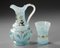Blue Opaline Ewer and Cup, 19th Century, Set of 2, Image 2
