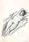 Leo Guida, Desnudo Femenino, Carboncillo, años 70, Imagen 1