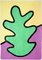 Feuille Rivadeneyra, Poppy Botanical Leaf, 2021, Acrylique sur Papier 1