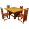 Dining Set by Frank Lloyd Wright for Cassina, 1992, Set of 5 1