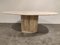 Vintage Oval Travertine Dining Table, 1970s 7