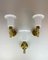 Mid-Century Wall-Mounted Brass and Acrylic Lamps from Luxus, Sweden, 1960s, Set of 3 3