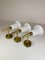 Mid-Century Wall-Mounted Brass and Acrylic Lamps from Luxus, Sweden, 1960s, Set of 3 8