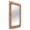 Rectangular Bamboo / Rattan Frame Mirror, Italy, 1950s, Image 1