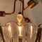 Italienische Art Deco Murano Glas Deckenlampe von Ercole Barovier für Barovier & Toso, 1940er 8