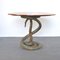 Spieltisch mit Gips Skulptur einer Python mit Bronze Waage 2