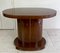 Table d'Appoint ou Table Basse de Forme Ovale Art Déco en Acajou 2