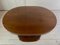 Art Deco Oval-Shaped Mahogany Side Table or Coffee Table 5