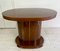 Art Deco Oval-Shaped Mahogany Side Table or Coffee Table 4