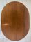 Art Deco Oval-Shaped Mahogany Side Table or Coffee Table 9