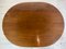 Art Deco Oval-Shaped Mahogany Side Table or Coffee Table 7