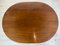 Art Deco Oval-Shaped Mahogany Side Table or Coffee Table, Image 7