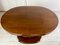 Art Deco Oval-Shaped Mahogany Side Table or Coffee Table, Image 11