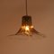 Grande Lampe à Suspension Pétale de Fleur en Verre de Murano par Carlo Nason pour Mazzega 1