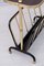 Small Italian Brass Side Table / Magazine Rack, 1970s, Image 7