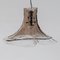 Lámpara colgante vintage grande de cristal de Murano con pétalos de Carlo Nason para Mazzega, Imagen 1