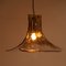 Grande Lampe à Suspension Pétale de Fleur Vintage en Verre de Murano par Carlo Nason pour Mazzega 2