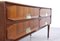 Italienisches Sideboard aus Walnuss, Carrara Marmor & Messing, 1960er 6