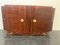 Vintage Jules Leleu Style Mahogany Credenza with Bronze Elements, Image 3