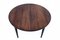 Danish Round Rosewood Dining Table, 1960s, Image 3