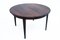 Danish Round Rosewood Dining Table, 1960s, Image 1