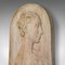 Antique Italian Victorian Female Masque Relief Bust, 1900s 7