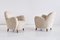 Danish Sheepskin & Beech Armchairs by Thorald Madsen, 1930s, Set of 2 4