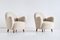 Danish Sheepskin & Beech Armchairs by Thorald Madsen, 1930s, Set of 2 2