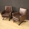 Italian Skai Armchairs, Set of 2 11