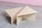 Postmodern Architectural Triangular Travertine Coffee Tables by Up & Up, 1970, Set of 2 4