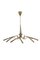 Brass and Lacquered Metal 11-Light Chandelier from Lumi, 1950s, Image 1