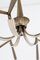 Brass and Lacquered Metal 11-Light Chandelier from Lumi, 1950s, Image 2