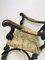 Antiker barocker geschnitzter Thron Armlehnstuhl mit hoher Rückenlehne 16