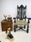 Antique Baroque Carved High Back Throne Armchair 19