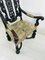 Antique Baroque Carved High Back Throne Armchair 18